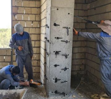 Chemical Anchoring کاشت میلگرد در بتن با چسب اپوکسی