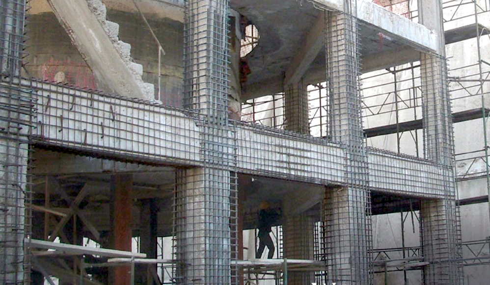 مقاومسازی ساختمان با ژاکت بتنی